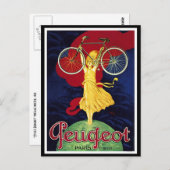 Vintage Fahrradgeschenke - Fahrradschuh Postkarte (Vorne/Hinten)