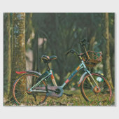 Vintage Fahrradgeschenke Geschenkpapier (Flach)