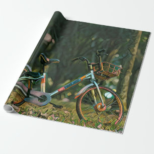 Vintage Fahrradgeschenke Geschenkpapier