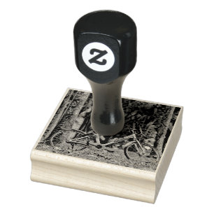 Vintage Fahrradgeschenke Gummistempel