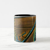 Vintage Fahrradgeschenke | Mountainbike-Geschenke Zweifarbige Tasse (Mittel)