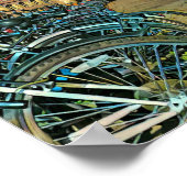 Vintage Fahrradgeschenke Poster (Ecke)