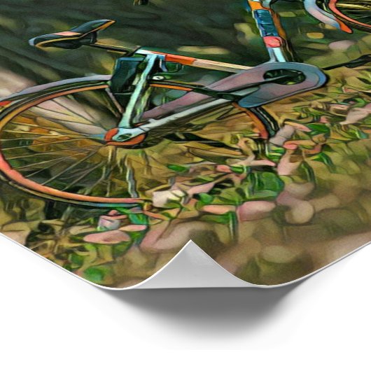 Vintage Fahrradgeschenke Poster (Ecke)