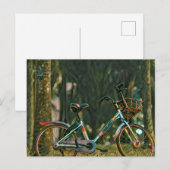 Vintage Fahrradgeschenke Postkarte (Vorne/Hinten)