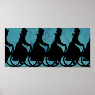 Vintage Fahrradhütte Poster