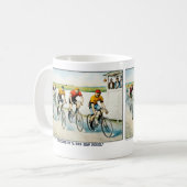 Vintage Fahrradkaffee Tasse (Vorderseite Links)
