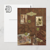 Vintage Fahrradkarte Postkarte (Vorne/Hinten)