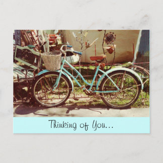 Vintage Fahrradkarte Postkarte