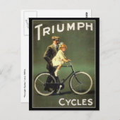 Vintage Fahrradkarte : Triumphzyklen Postkarte (Vorne/Hinten)