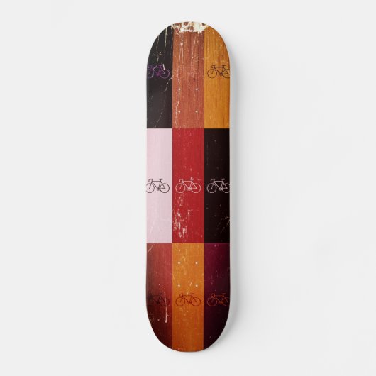 Vintage Fahrradkunst - Skateboard (Vorderseite)