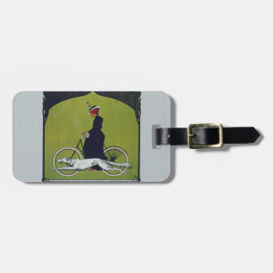 Vintage Fahrradlerin & Dog Gepäckanhänger