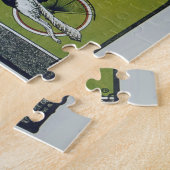 Vintage Fahrradlerin & Dog Puzzle (Seite)