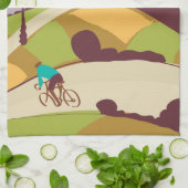 Vintage-Fahrradposter Geschirrtuch (Gefaltet)