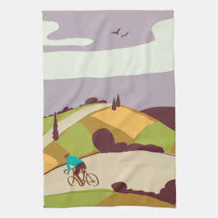 Vintage-Fahrradposter Geschirrtuch