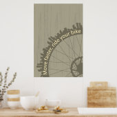 Vintage-Fahrradposter Poster (Küche)