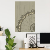 Vintage-Fahrradposter Poster (Heimbüro)
