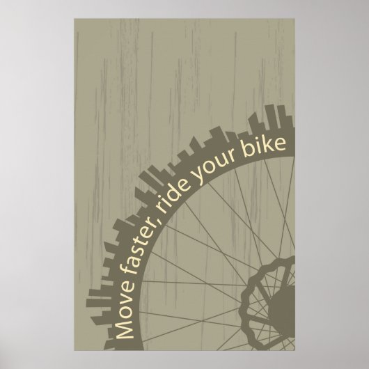 Vintage-Fahrradposter Poster (Vorne)