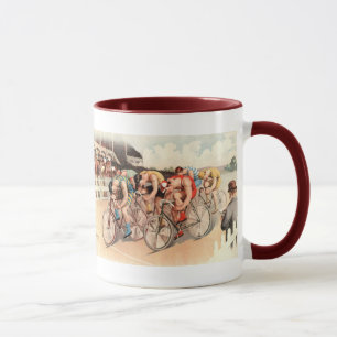 Vintage-Fahrradrennen-Plakat Kunst Tasse