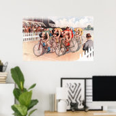 Vintage Fahrradrennen Poster (Heimbüro)