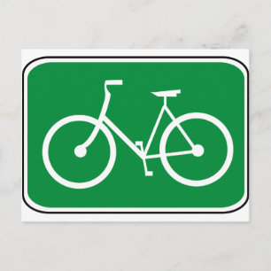 Vintage-Fahrradschild Postkarte