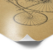 Vintage Fahrradtechnik Fotodruck (Ecke)