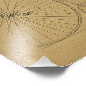 Vintage Fahrradtechnik Fotodruck (Ecke)