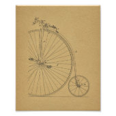 Vintage Fahrradtechnik Fotodruck (Vorne)