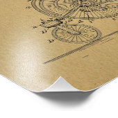 Vintage Fahrradtechnik Fotodruck (Ecke)