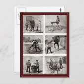 Vintage Fahrradtechnik Postkarte (Vorne/Hinten)