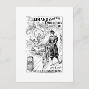 Vintage Fahrradwerbekarte Postkarte