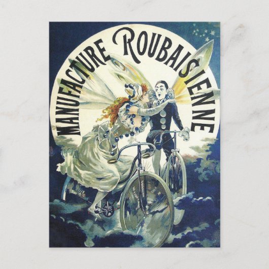 Vintage Fahrradwerbung Postkarte (Vorderseite)
