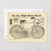 Vintage Fahrradwerbung Postkarte (Vorne/Hinten)