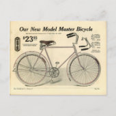 Vintage Fahrradwerbung Postkarte (Vorderseite)