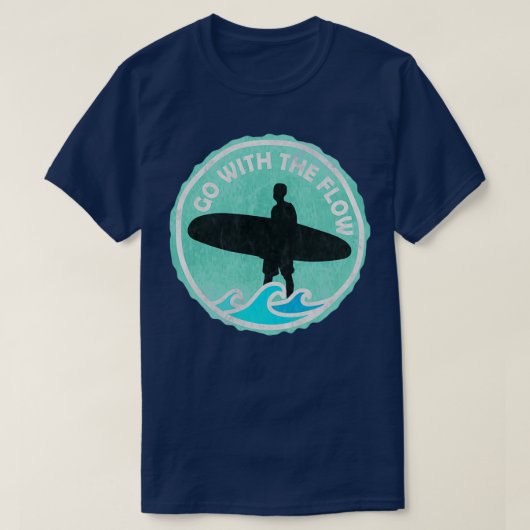 Vintage Fahrt mit dem Flow-Surfer T-Shirt (Design vorne)