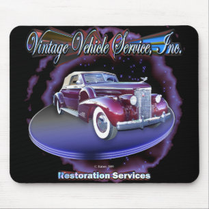 VINTAGE FAHRZEUG-SERVICE-MAUSUNTERLAGE MOUSEPAD
