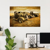 Vintage Fahrzeuge Poster (Heimbüro)