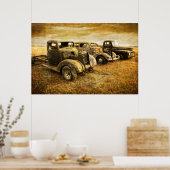 Vintage Fahrzeuge Poster (Küche)