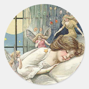 Vintage faires runder aufkleber