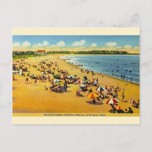 Vintage Fairfield Beach Connecticut Postkarte