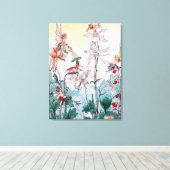 Vintage Fairies Leinwanddruck (Insitu (Holzboden))