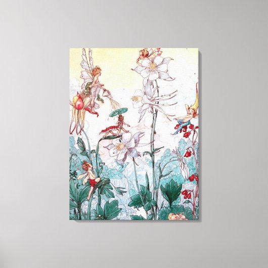 Vintage Fairies Leinwanddruck (Vorderseite)