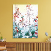 Vintage Fairies Leinwanddruck (Insitu (Wohnzimmer))