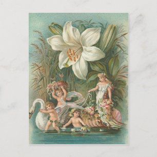 Vintage Fairies Postkarte