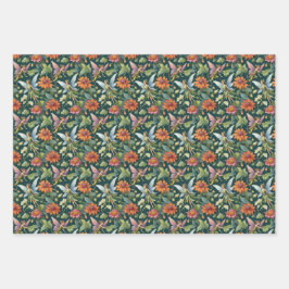 Vintage Fairies und Florals Geschenkpapier Set