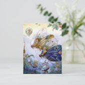 Vintage Fairy Aviators Postkarte (Stehend Vorderseite)