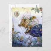 Vintage Fairy Aviators Postkarte (Vorne/Hinten)