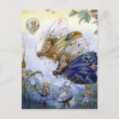 Vintage Fairy Aviators Postkarte (Vorderseite)