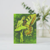 Vintage Fairy Dancer Postkarte (Stehend Vorderseite)