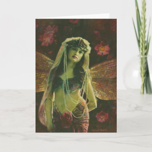 Vintage Fairy Greetings Card Karte (Vorderseite)
