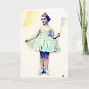 Vintage Fairy Princess Geburtstagkarte Karte